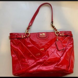 Coach Hot Pink Patent Leather Purse
